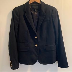J.Crew Wool School Boy Blazer Black Size 8